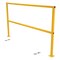 Vestil Steel Safety Handrail with Hardware, 74-1/2 In. x 4 In. x 42 In., Yellow SQ-72-HWR - alternate 2
